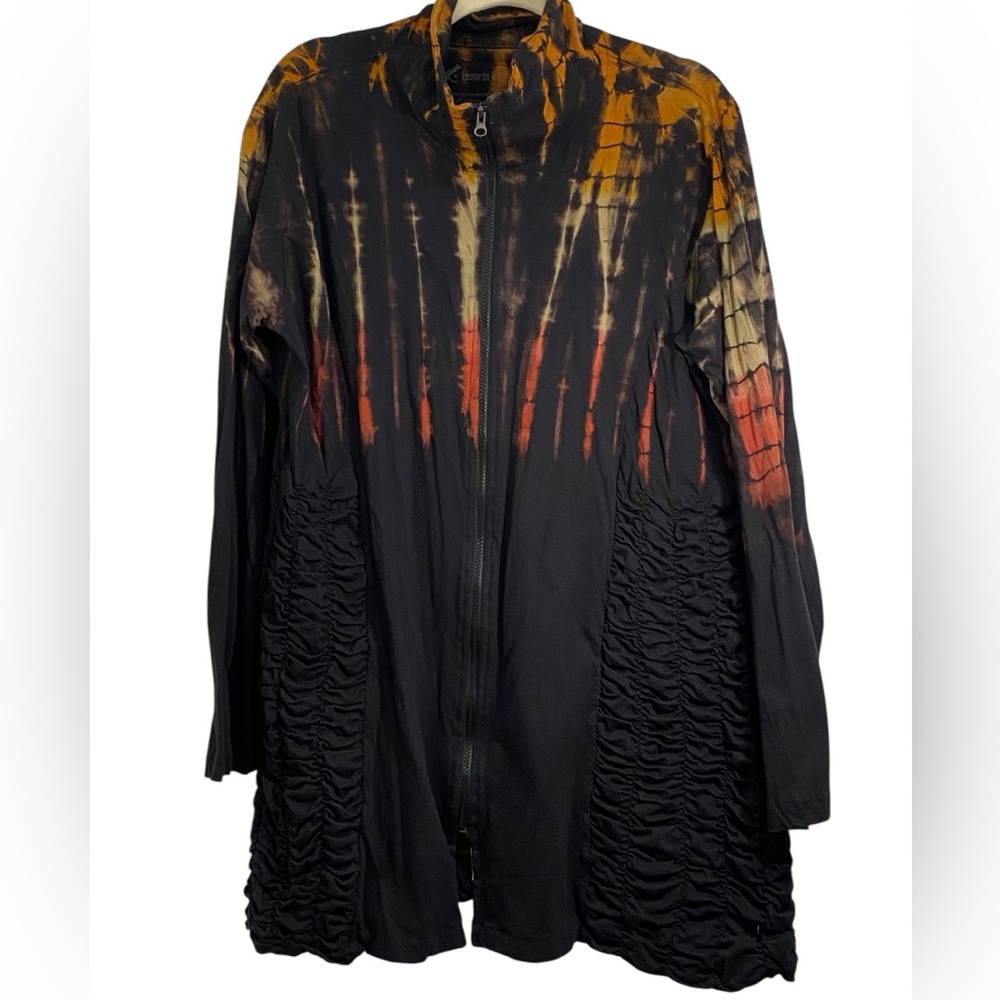 Leopards and Roses Tunic Zip Jacket